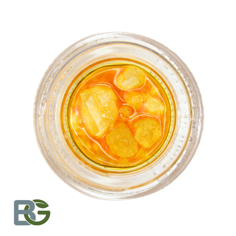 Bedford Grow Live Sauce in an open jar