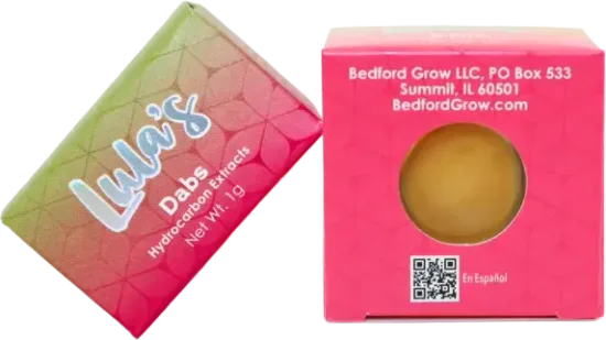 Lula’s one gram Dabs in the original branded packaging